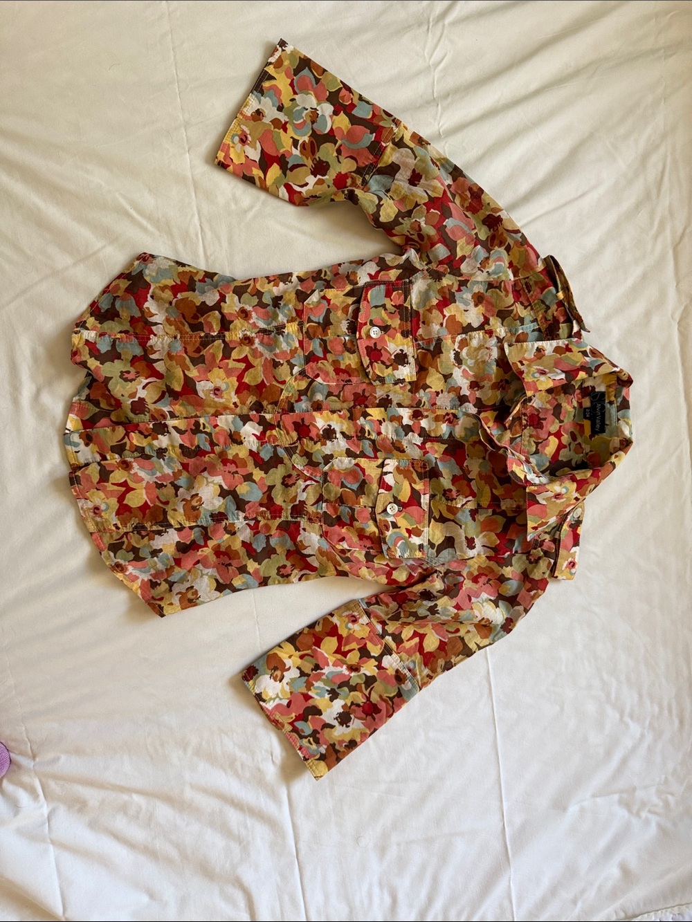 Alvin Valley Women’s Multicolor Floral Print Button-Down Shirt - Picture 6 of 6